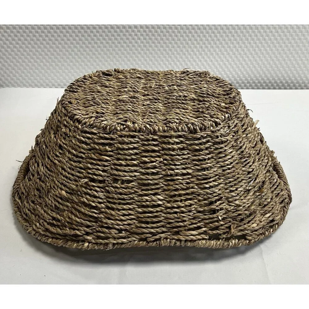 2 Vintage/Boho/Beach/Cottage Woven Seagrass Baskets Lot 🤍